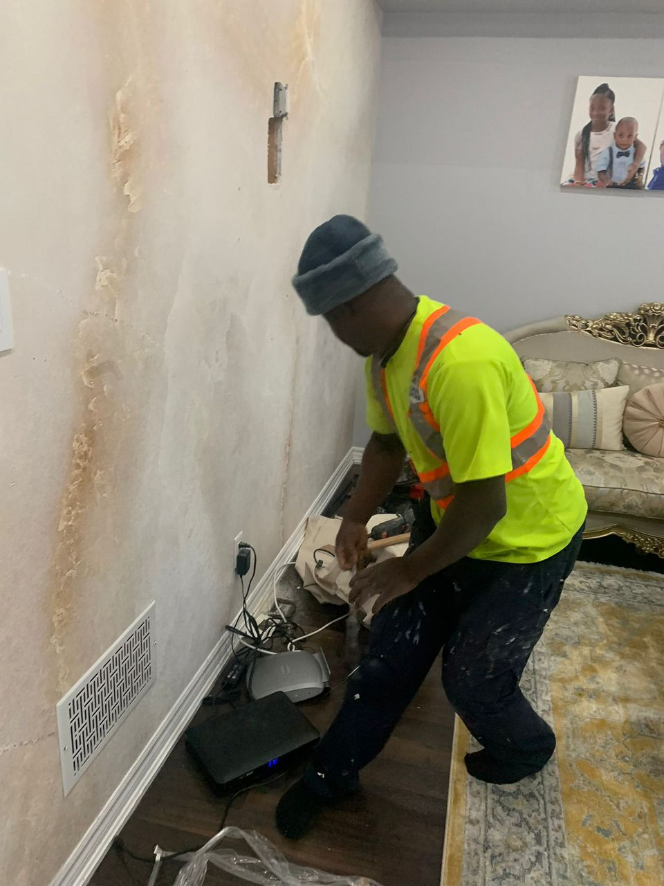 Electrical work in progress