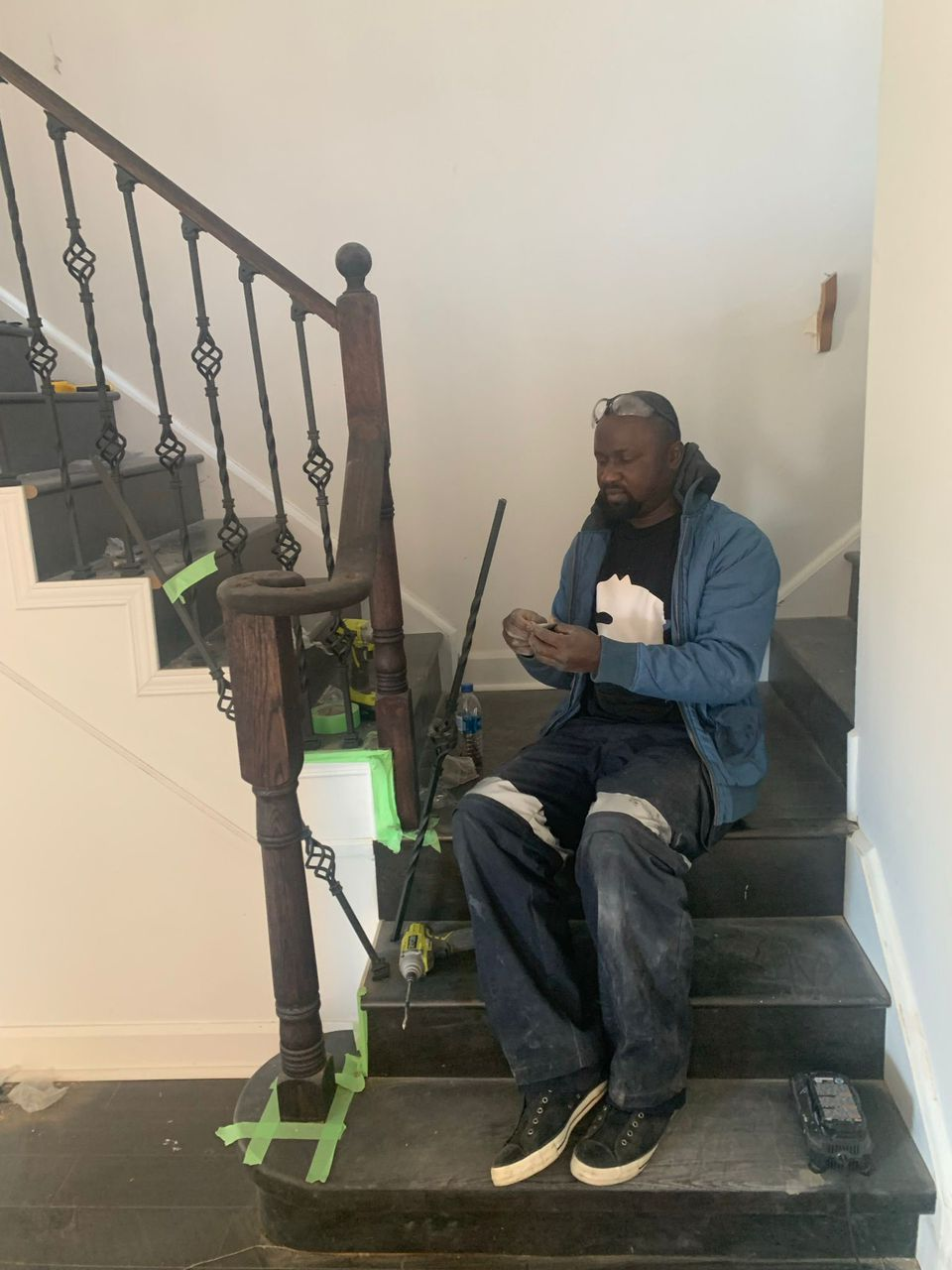 Staircase work in progress