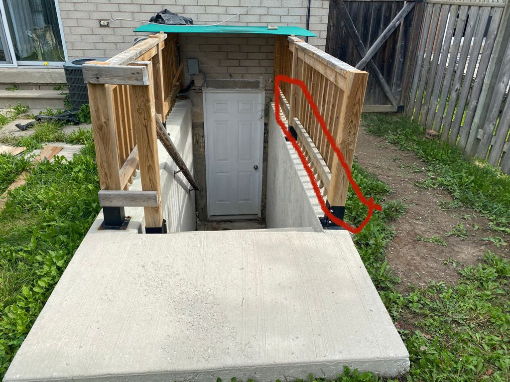 Basement entrance construction
