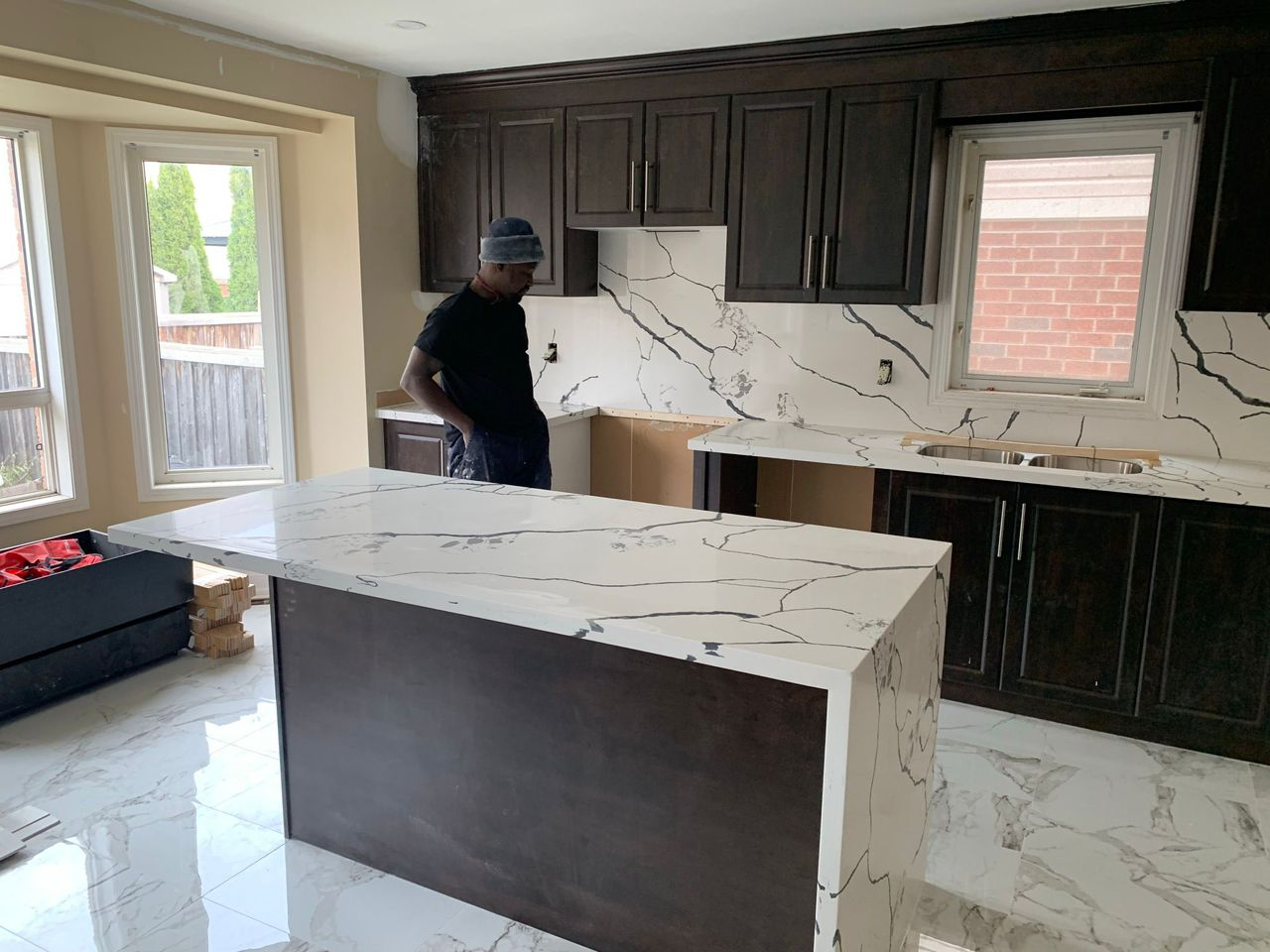 Kitchen renovation in progress