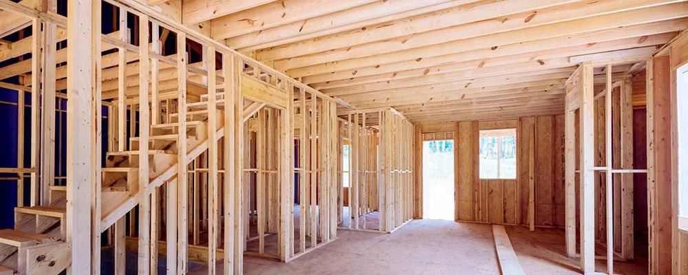 Home framing in progress